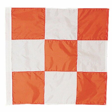 PERFECTPATIO 3 x 3 ft. Nylon-Glo Airfield Vehicle Safety - International Danger Flag PE3741257